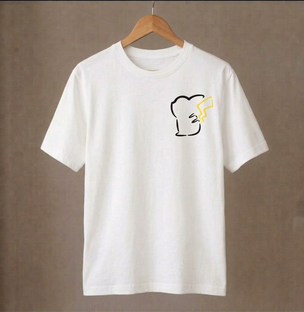 Pikachu Stamped T-shirt